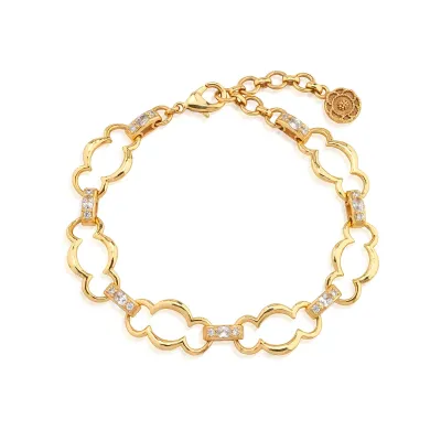 Maharani Clear Cubic Zirconia Chain Bracelet