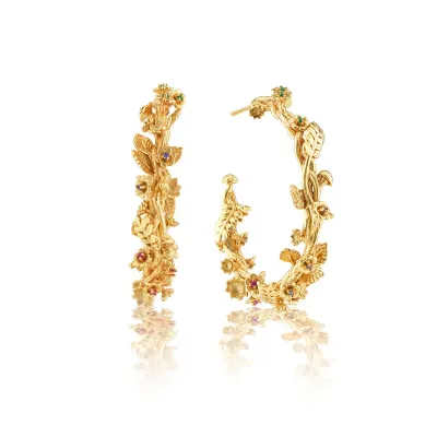 Meadow Gold Hoop Earrings