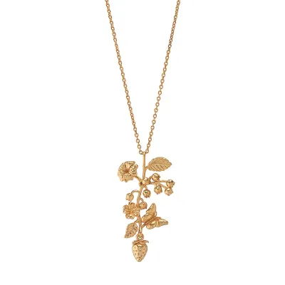 Meadow Bouquet Gold Charm Necklace 16"+2"