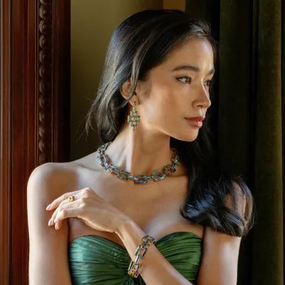 Pathway Abalone Post Drop Earrings