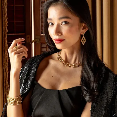 Pathway Gold Link Necklace