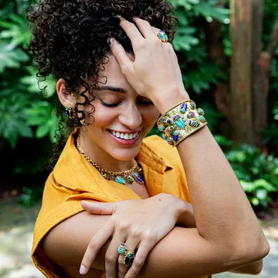 Scarab Multi Family Reunion Cuff