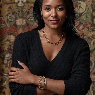 Berry Classic Gold/Midnight Hinged Bangle S/M