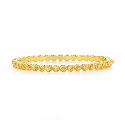 Berry Gold Eternity Hinged Bangle Petite S/M