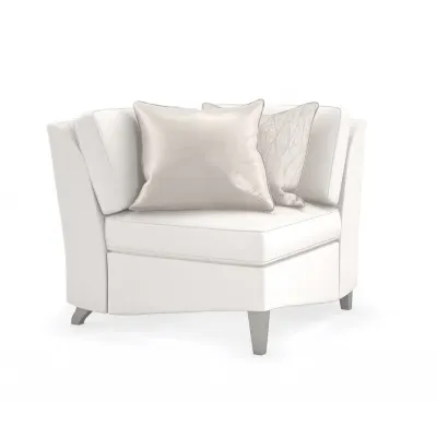 Victoria Corner Wedge Sectionals Sparkling Argent