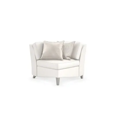 Victoria Corner Wedge Sectionals Sparkling Argent