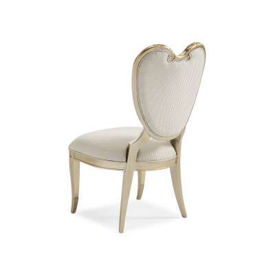 Fontainebleau Center Side Chair Champagne Mist