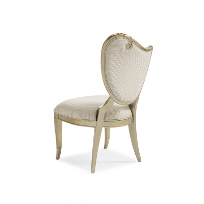 Fontainebleau Left Side Chair Champagne Mist