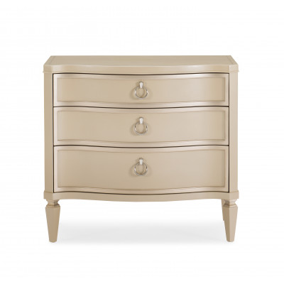 Next To Me Nightstand Radiant Pearl, Sparkling Argent