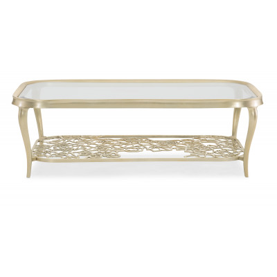 Flower Power Cocktail Table Oracle Silver Leaf