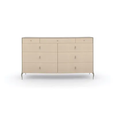 Dress To Impress Dresser Soft Silver Paint, Vanilla Cream
