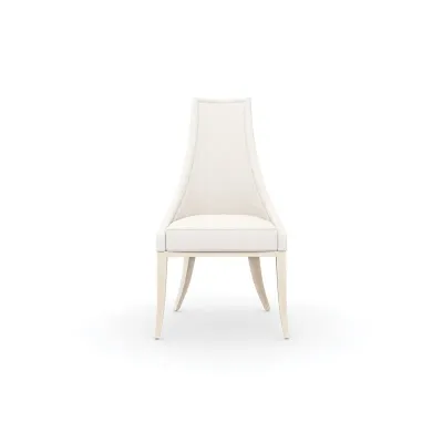 Tall Order Side Chair Soft Silver Paint