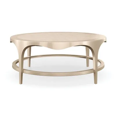 Down And Under Cocktail Table Natural Glow, Champagne Pearl