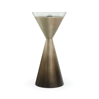 Spy Glass End/Side Table Ombre Leaf