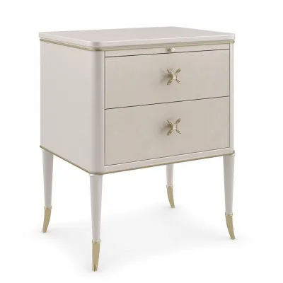 Finishing Up Nightstand Dreamy Burl, Stardust, Platinum
