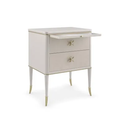 Finishing Up Nightstand Dreamy Burl, Stardust, Platinum