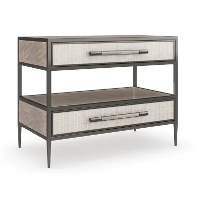 Dual Impressions Nightstand Mountain Smoke, Albino, Deep Bronze