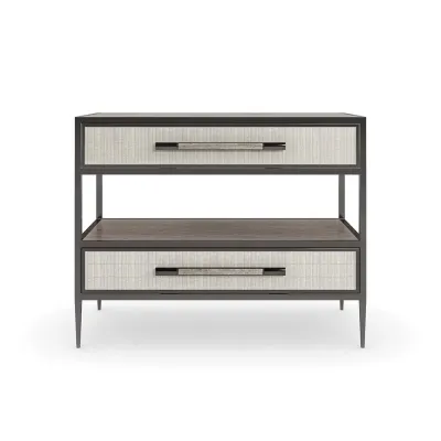 Dual Impressions Nightstand Mountain Smoke, Albino, Deep Bronze