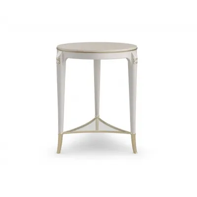 Matched Up End/Side Table Dreamy Burl, Stardust, Platinum