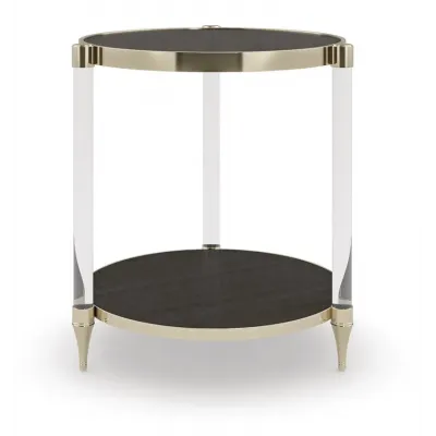 End Game End/Side Table Charred Bark, Whisper Of Gold