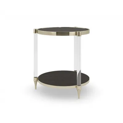 End Game End/Side Table Charred Bark, Whisper Of Gold