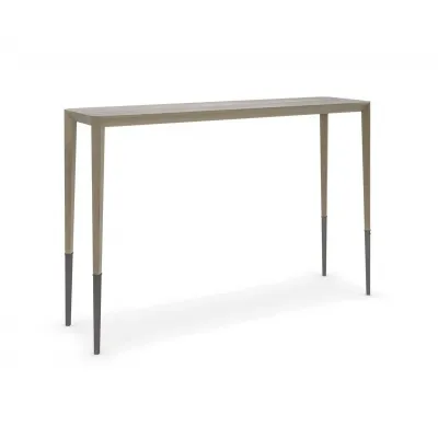 Perfect Together - Tall Console & Desk Brushed Antique Brass, Deep Bronze