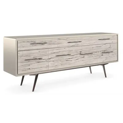 Highs And Lows Sideboard/Buffet Snowcap Organic, Deep Bronze, Matte Pearl