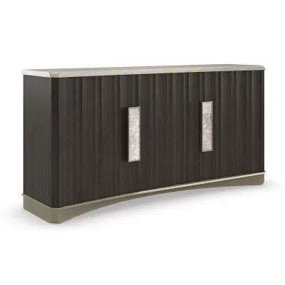 Crushing It Sideboard/Buffet Charred Bark, Platinum