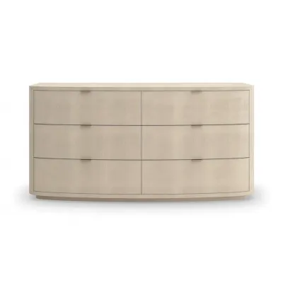 Simply Perfect Dresser Dresser Ivory Painted Faux Shagreen