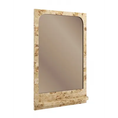 Burlesque Mirror Mirror Mappa Burl, Brazen Bronze Leaf