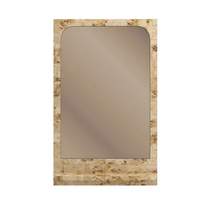 Burlesque Mirror Mirror Mappa Burl, Brazen Bronze Leaf