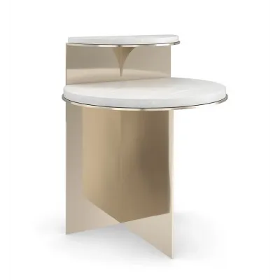 Touche' Light End/Side Table Whisper Of Gold