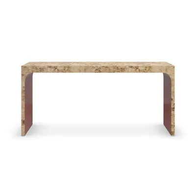 Cabaret Console & Desk Mappa Burl, Rouge Red