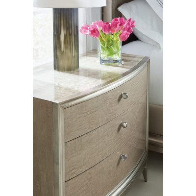 Rise And Shine Nightstand Moonlit Sand, Soft Silver Leaf