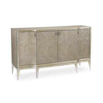 May I Serve You Sideboard/Buffet Moonlit Sand, Soft Silver Leaf