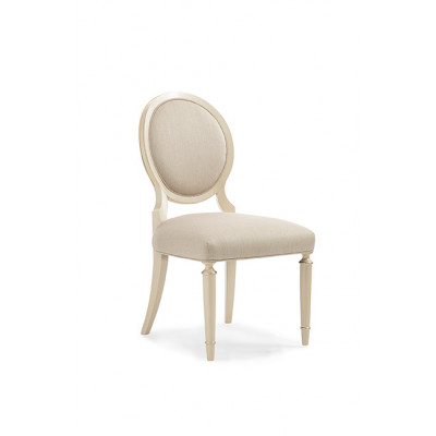 Chitter Chatter Dining Chair Radiant Pearl, Sparkling Argent