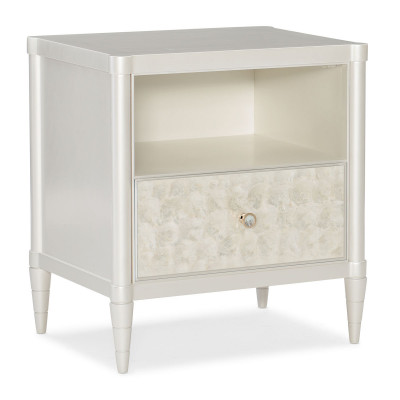 Caracole Classic White Cap Nightstand