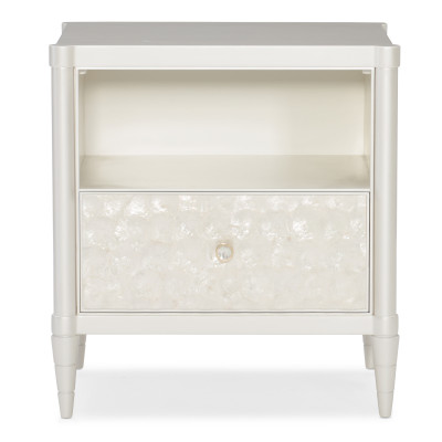 Caracole Classic White Cap Nightstand