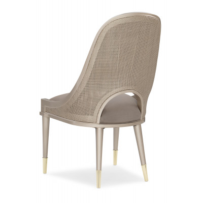 Cane I Join You Dining Chair Neutral Metallic