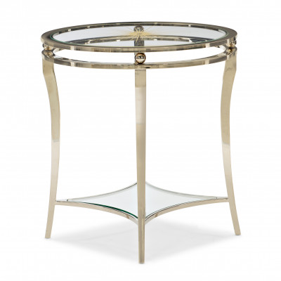 Rising Star End/Side Table Whisper Of Gold, Neutral Metallic