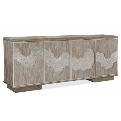 Go With The Flow Sideboard/Buffet Driftwood, Neutral Metallic