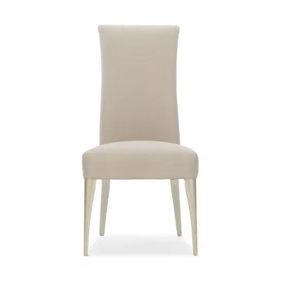 Socially Acceptable Dining Chair Soft Silver Paint