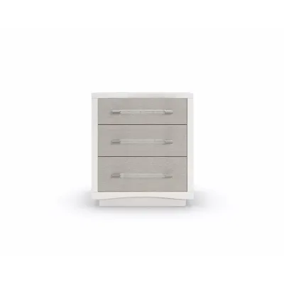 Clarity Nightstand Sun-Kissed Silver, Pearly White