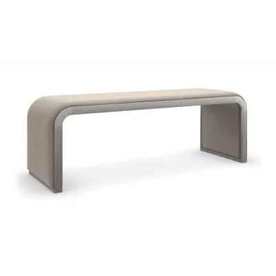 Traverse Bench/Ottoman Silver Driftwood
