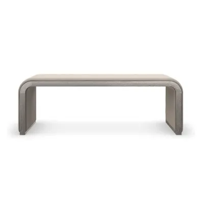 Traverse Bench/Ottoman Silver Driftwood