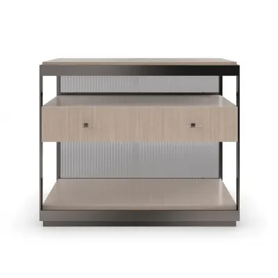 Falling Waters End/Side Table Woodland Gray, Deep Bronze