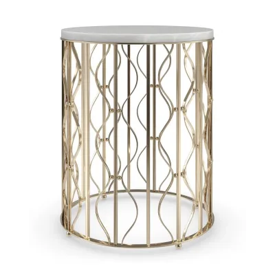 Style Spotter End/Side Table Whisper Of Gold