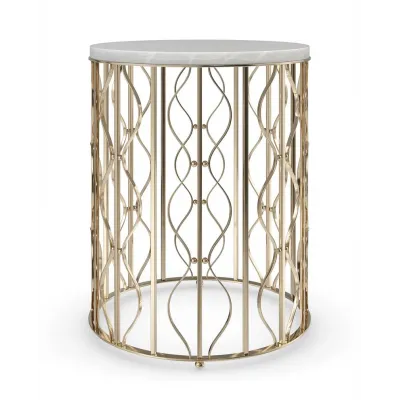 Style Spotter End/Side Table Whisper Of Gold