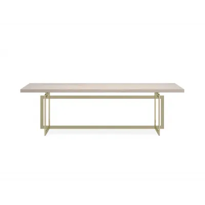 Wish You Were Here Whisper of Gold Table - Crème Travertine