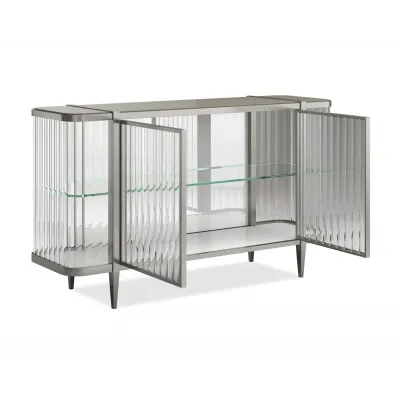 Stop And Stare Sideboard Lightly Brushed Chrome